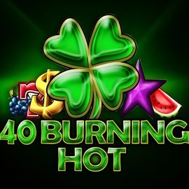 40 Burning Hot slot logo by Amusnet Interactive at 7Gear Casino40 Burning Hot
