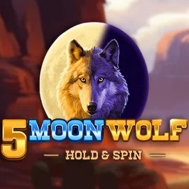 5 Moon Wolf slot logo by Apparat Gaming at 7Gear Casino5 Moon Wolf